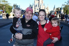 The Dorman family at Disney World in December of 2019.